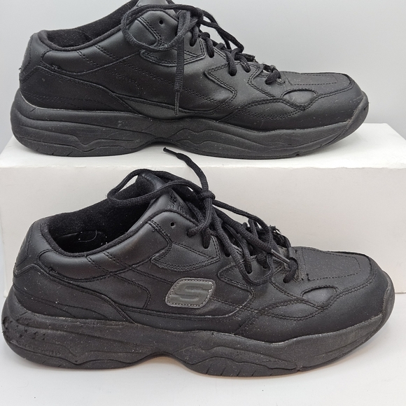 Sketchers  slip resistant  leather work shoes size 11.5 - Picture 9 of 15